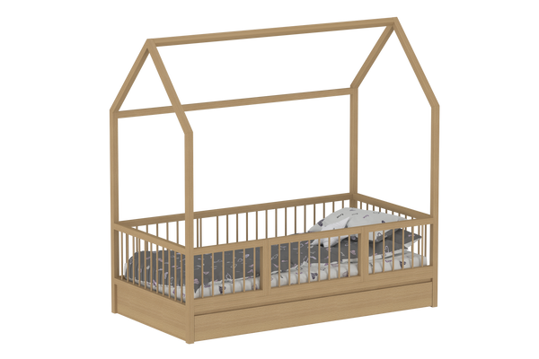 The LittleBird Floor Hut Bed B2 with Storage