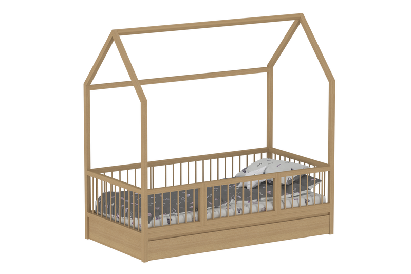 The LittleBird Floor Hut Bed B2 with Storage