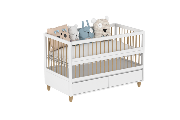 Amour Co-Sleeping Crib With 2 Drawer