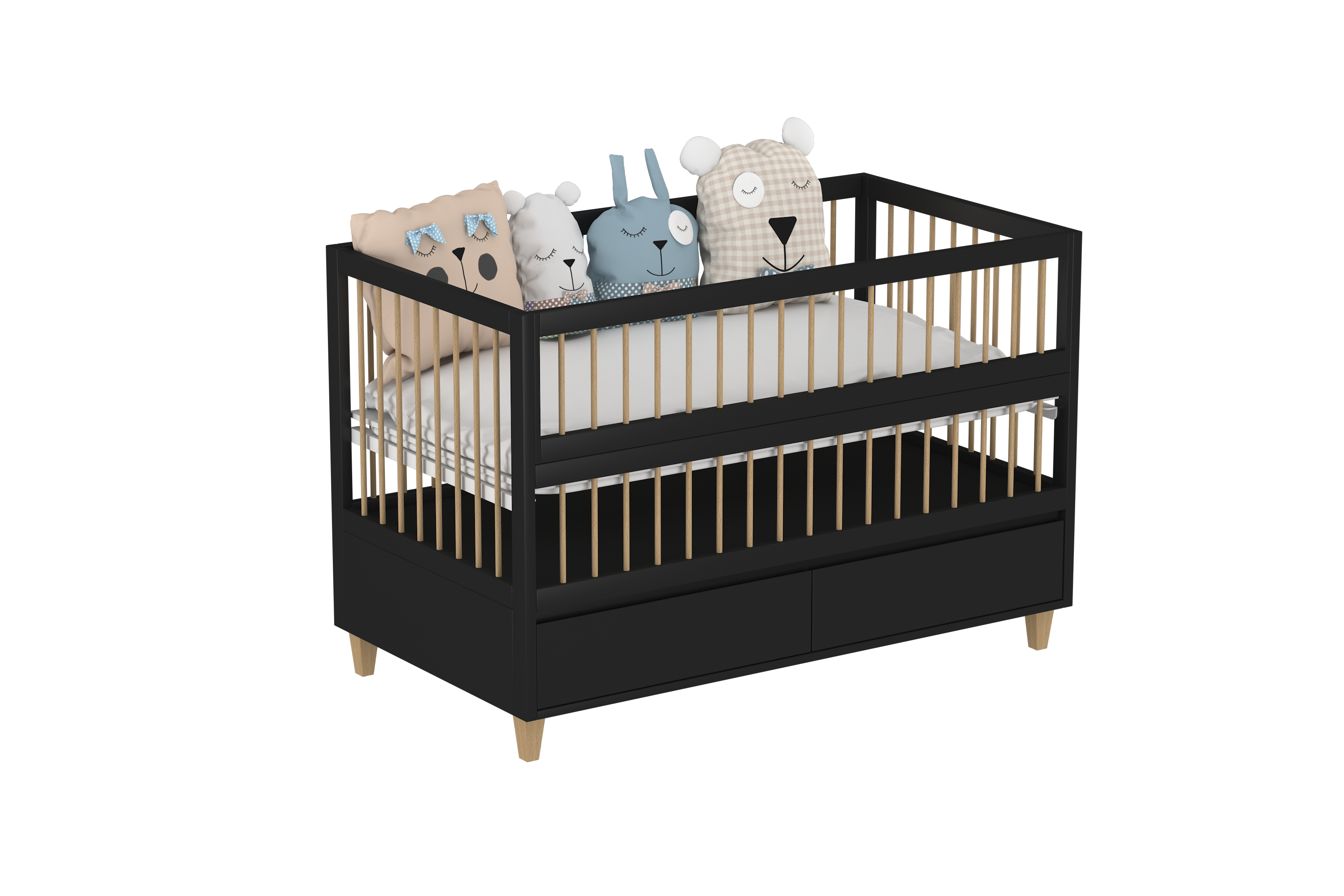 5 in 1 Amour Co-Sleeping Crib With Storage