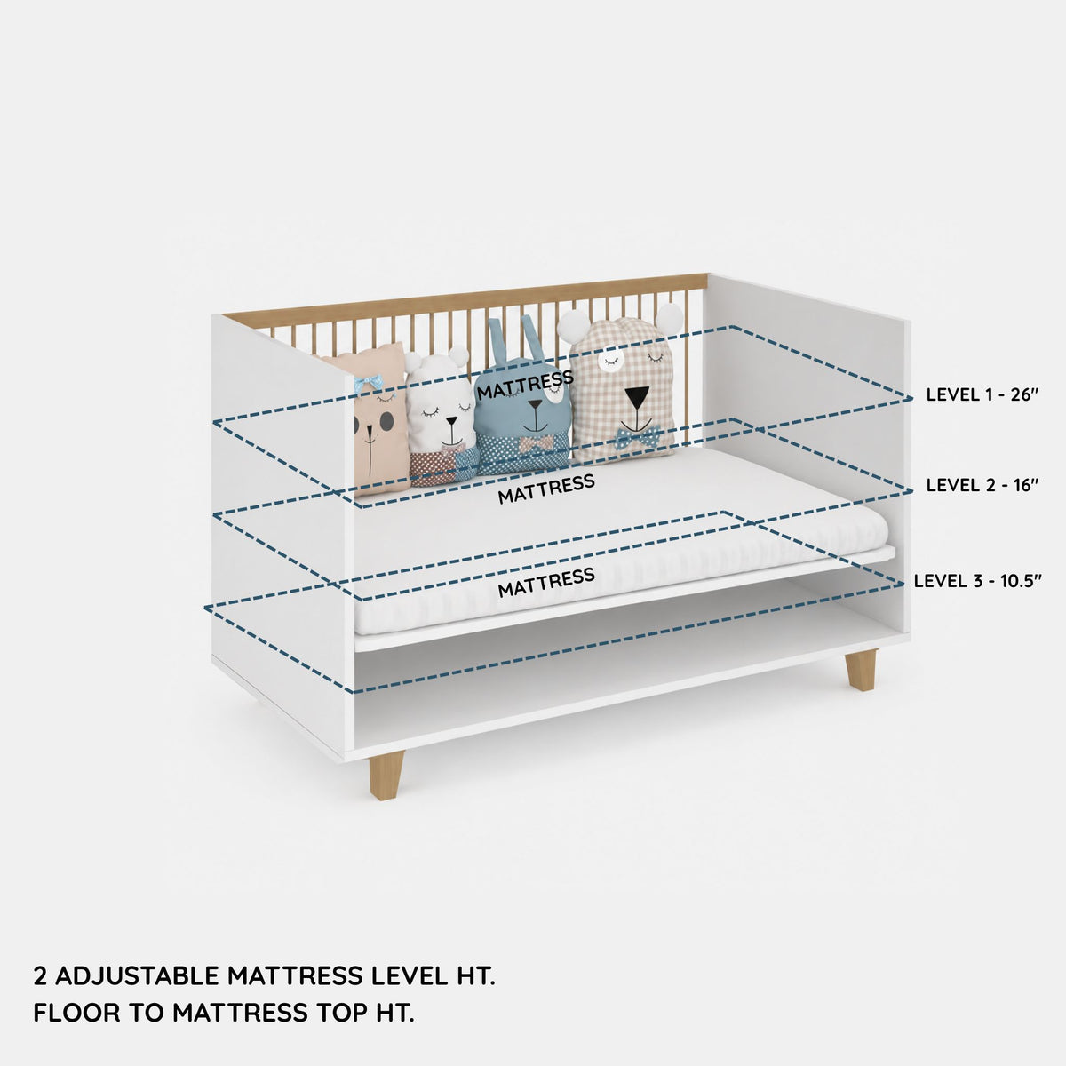 4 in 1 Elegant Crib