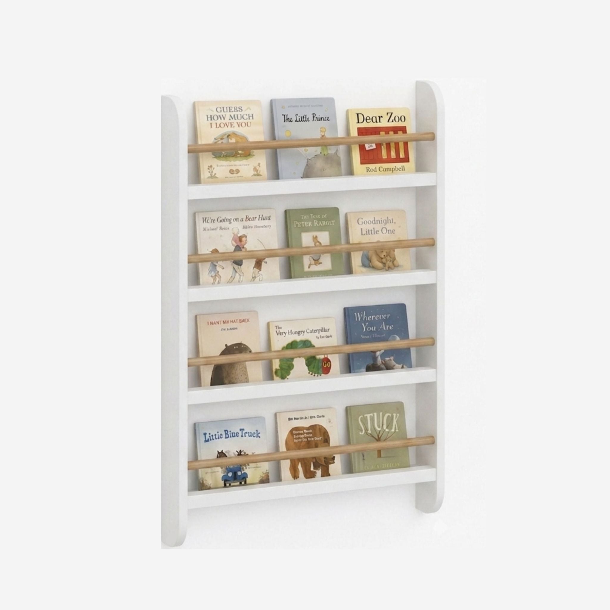 Ledge Bookshelf in White