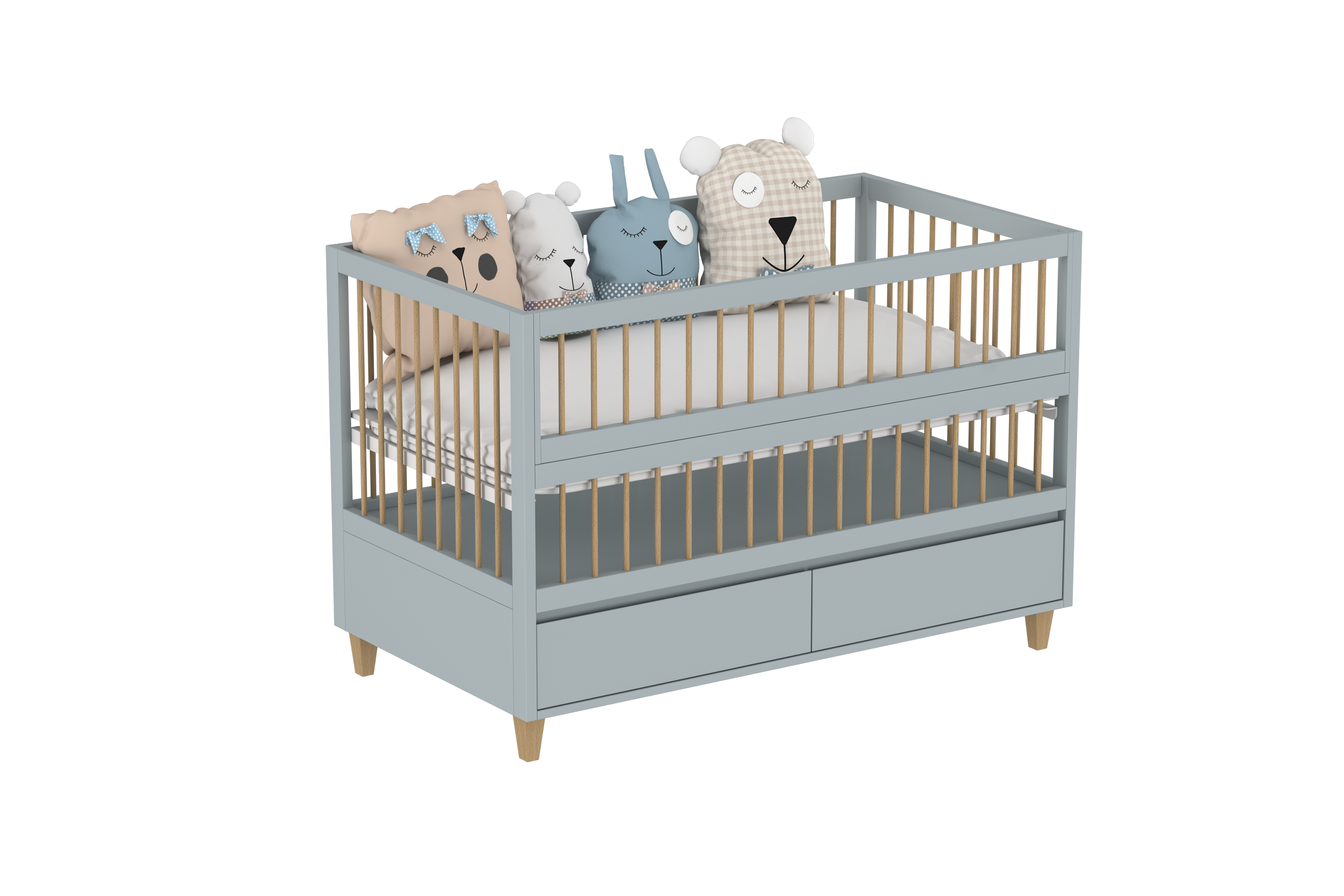 5 in 1 Amour Co-Sleeping Crib With Storage