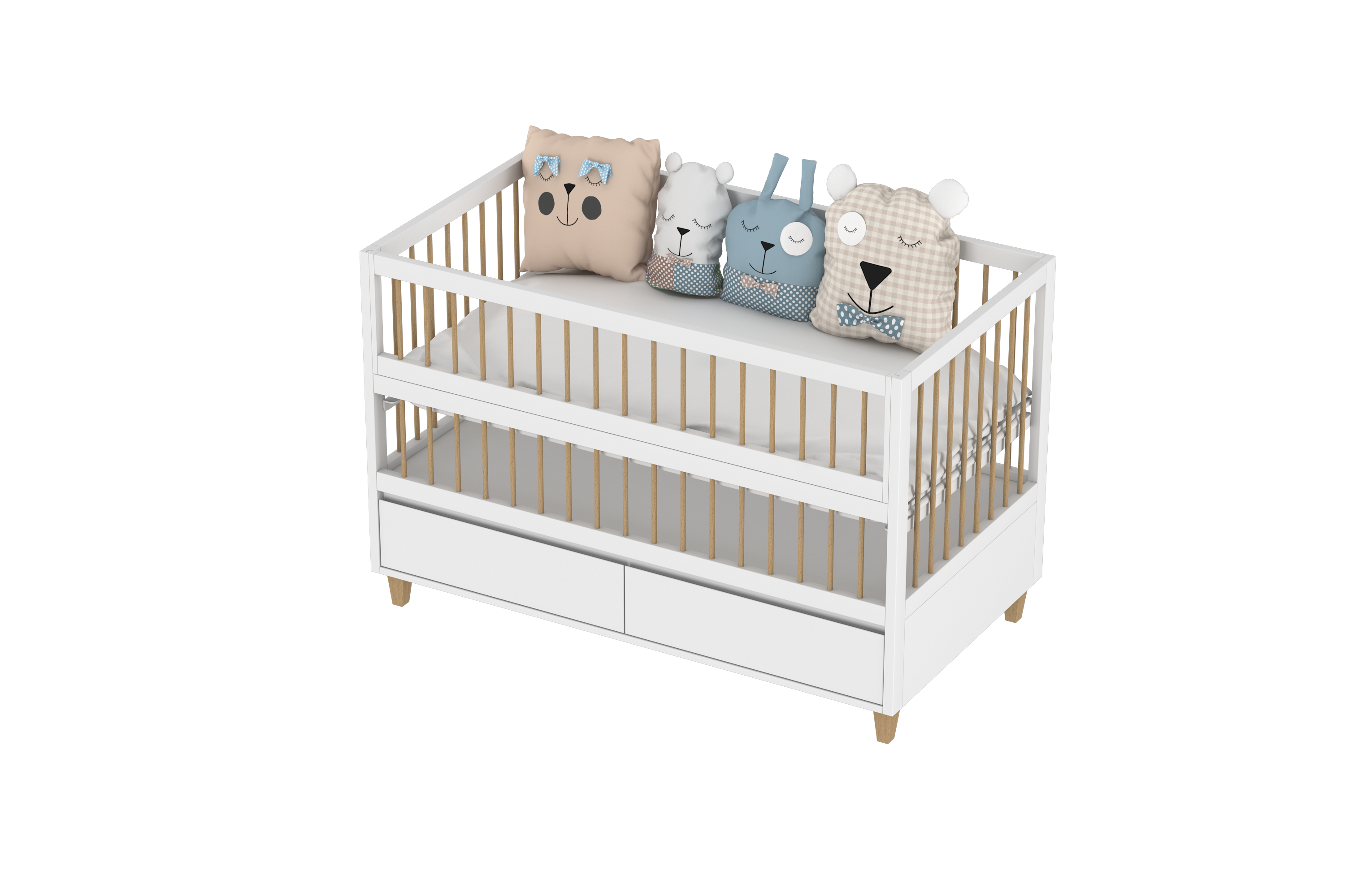 5 in 1 Amour Co-Sleeping Crib With Storage