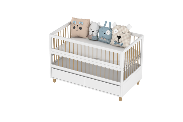 Amour Co-Sleeping Crib With 2 Drawer