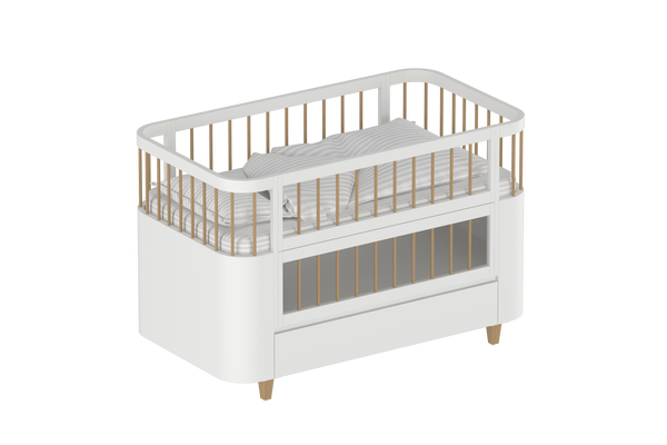5 In 1 Oasis Co-Sleeping Crib With Storage