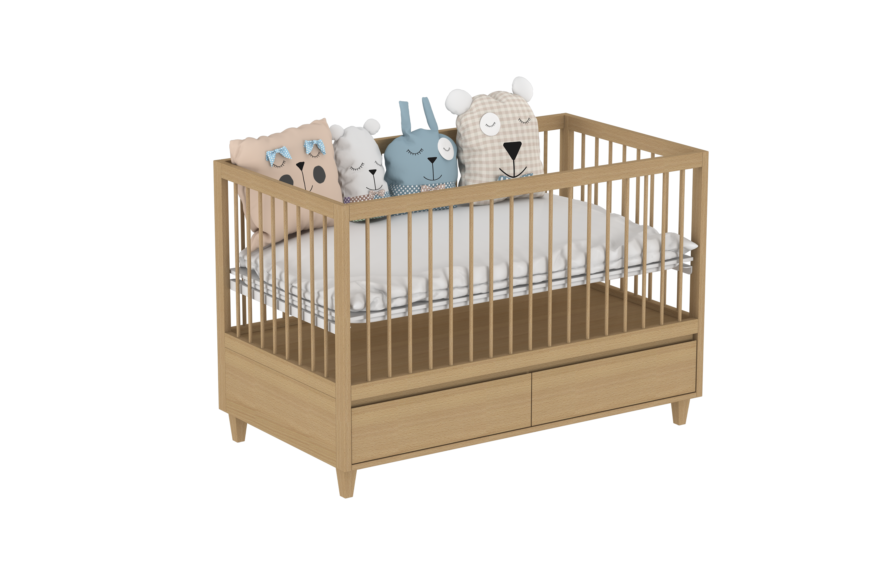 4 in 1 Amour Crib With Storage