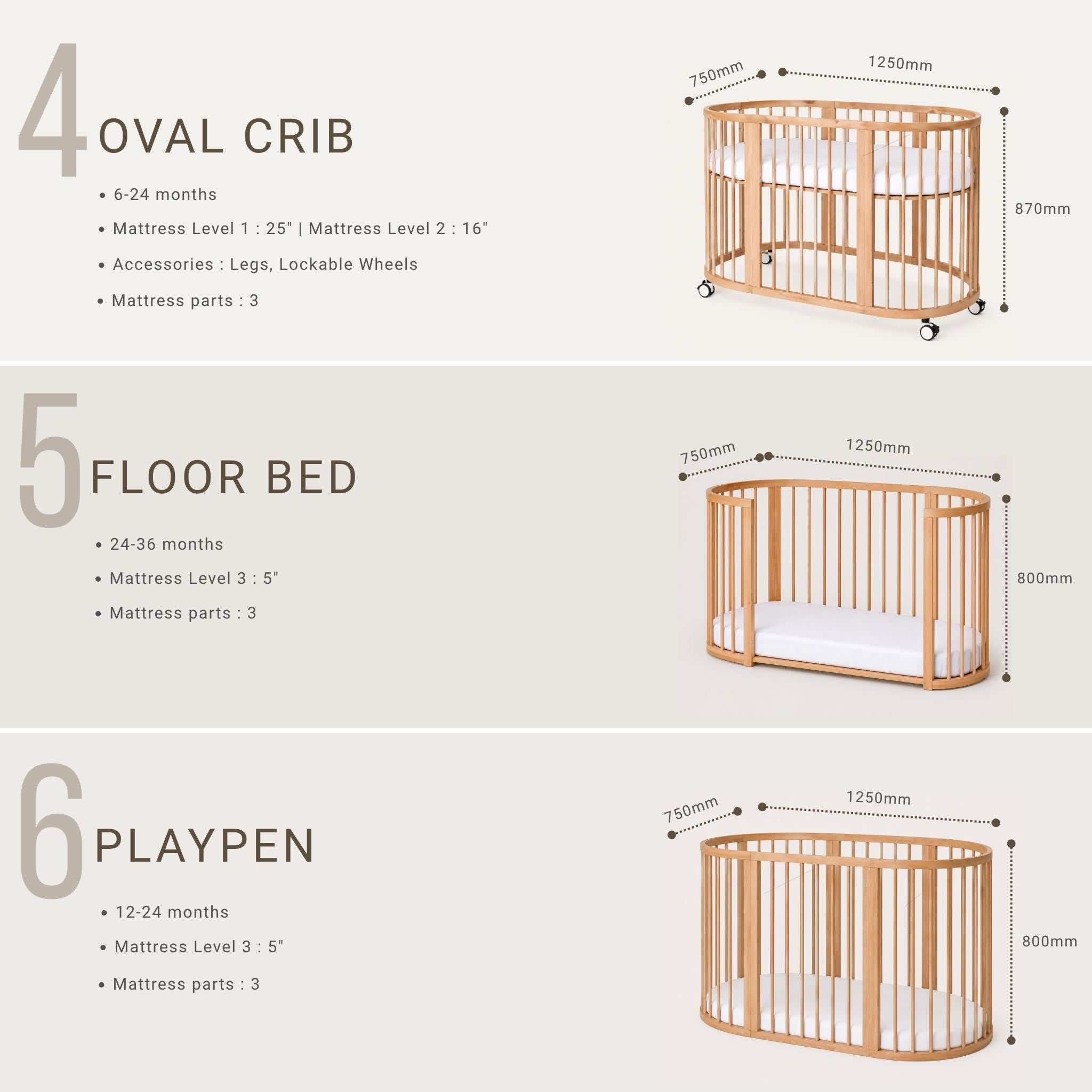 Evolve™ 9-in-1 Convertible Crib