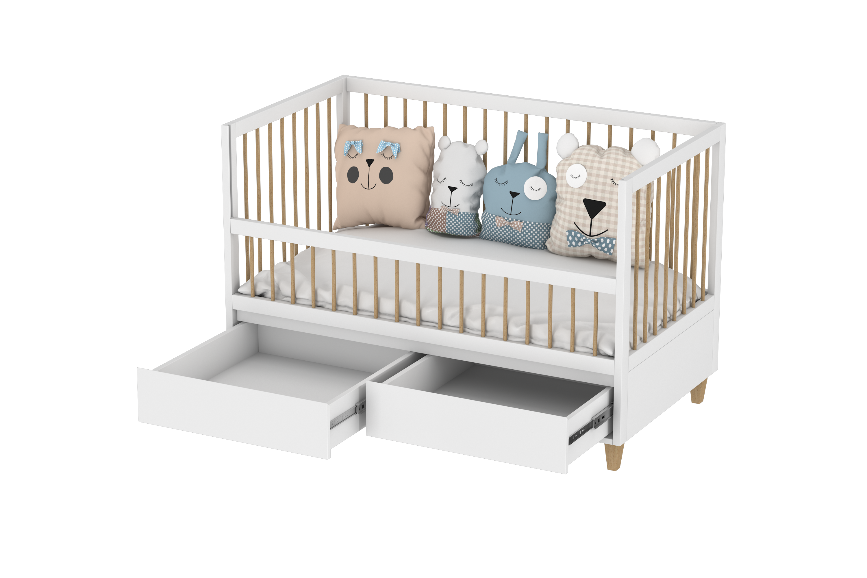 5 in 1 Amour Co-Sleeping Crib With Storage