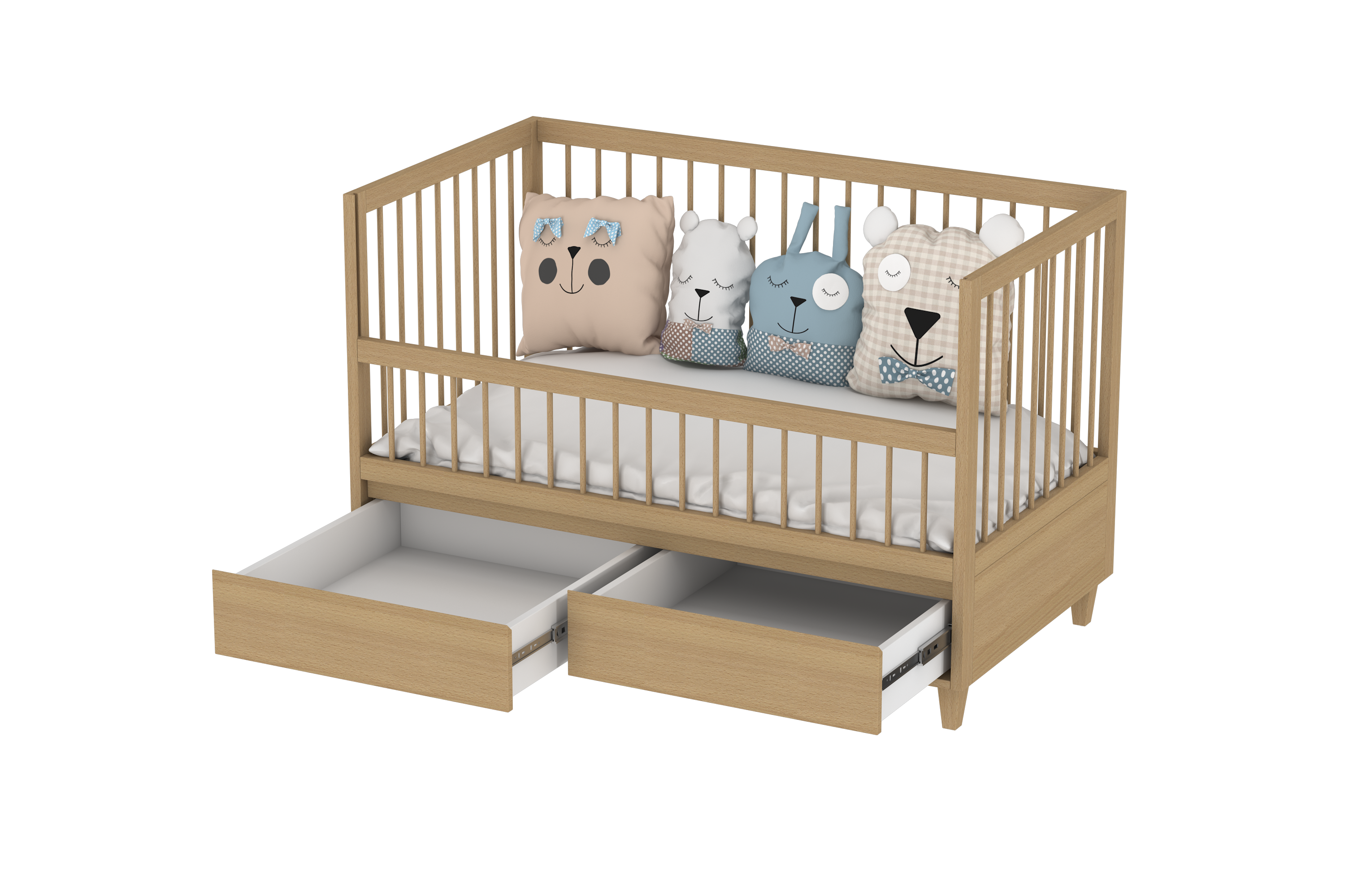 5 in 1 Amour Co-Sleeping Crib With Storage