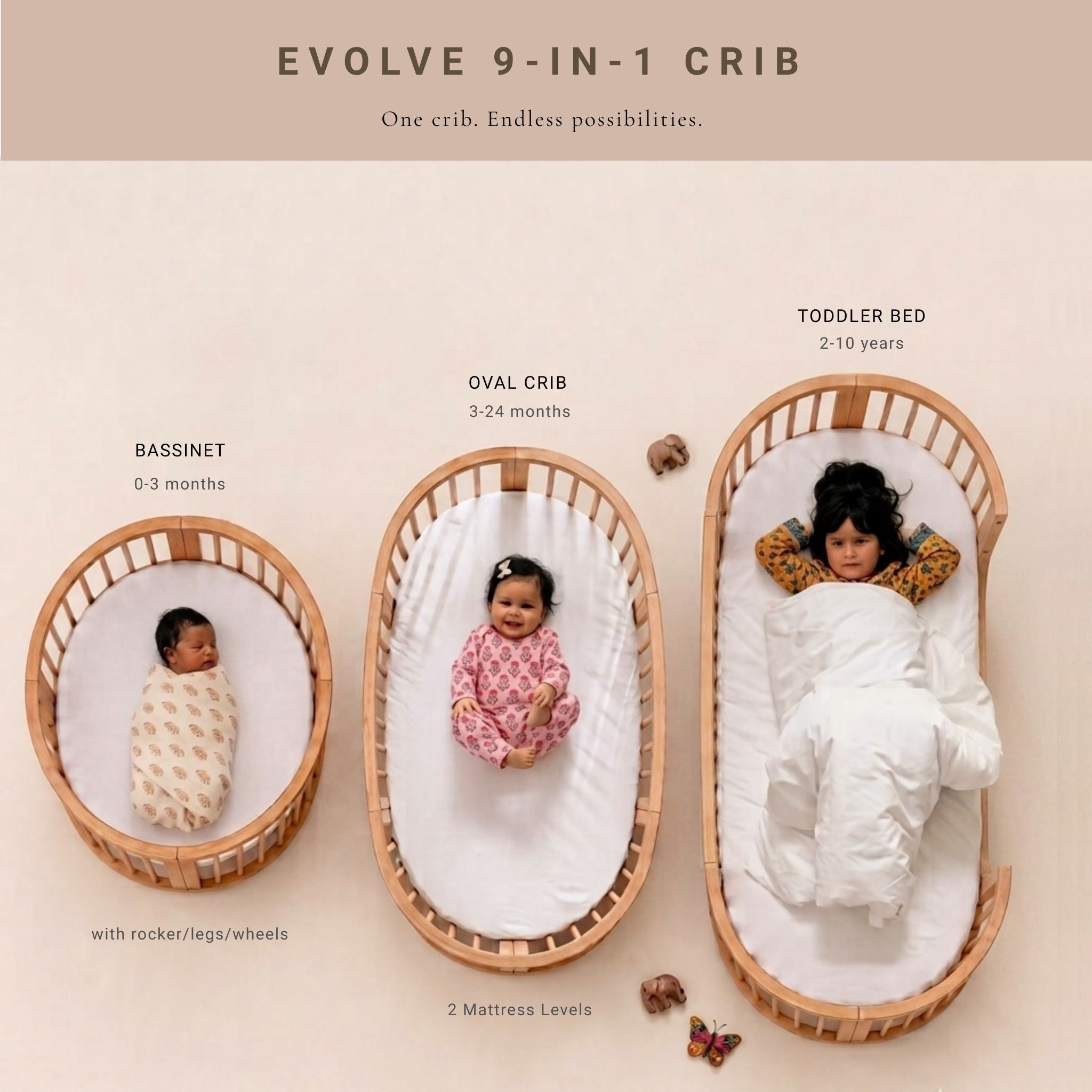 Evolve™ 9-in-1 Convertible Crib