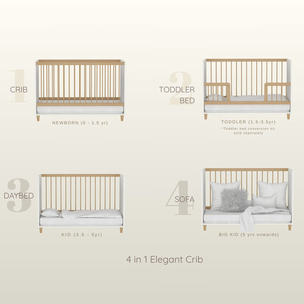 4 in 1 Elegant Crib