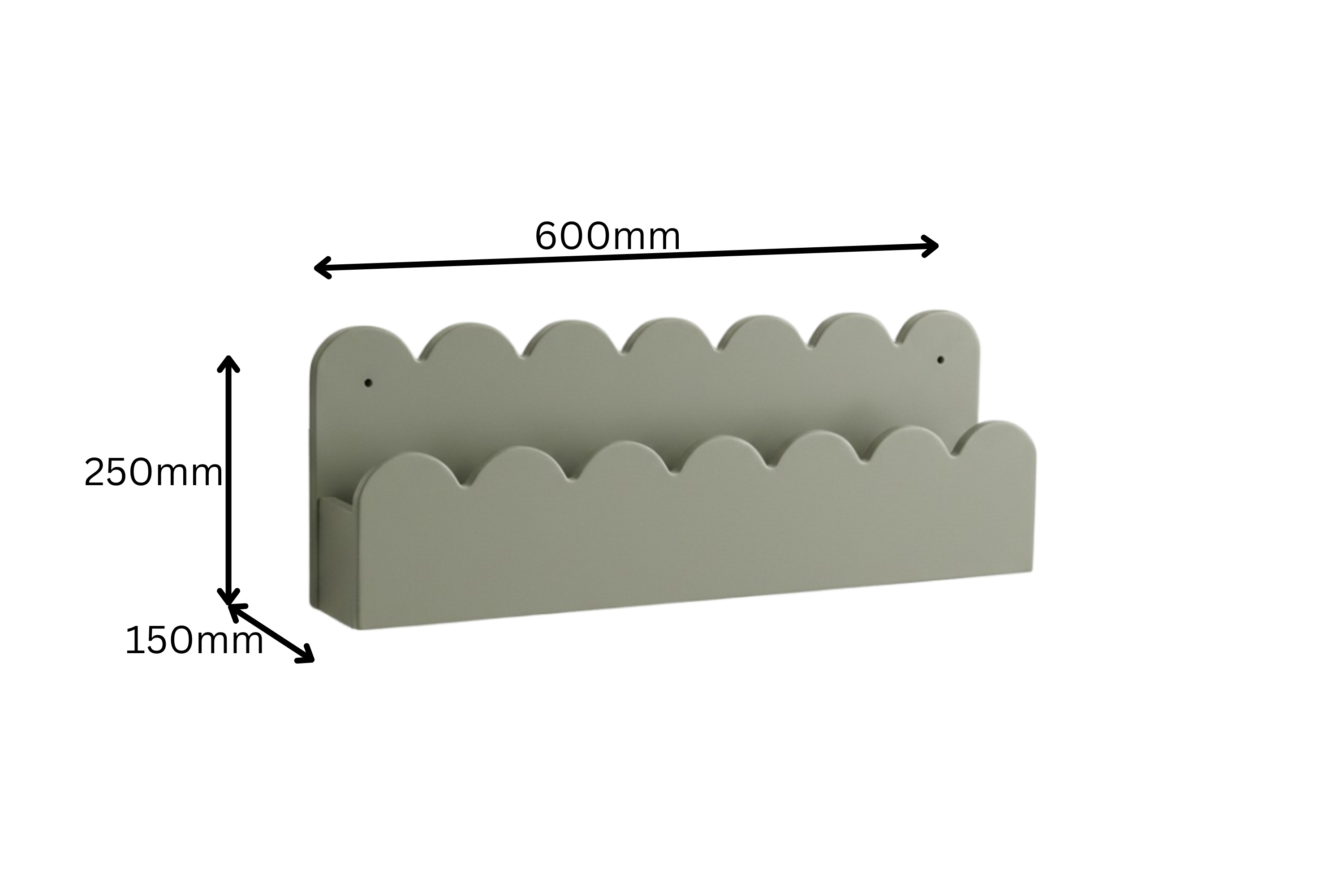 Scallop Wall Shelf