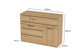 LittleBird Chest of Drawer S5 in Oak