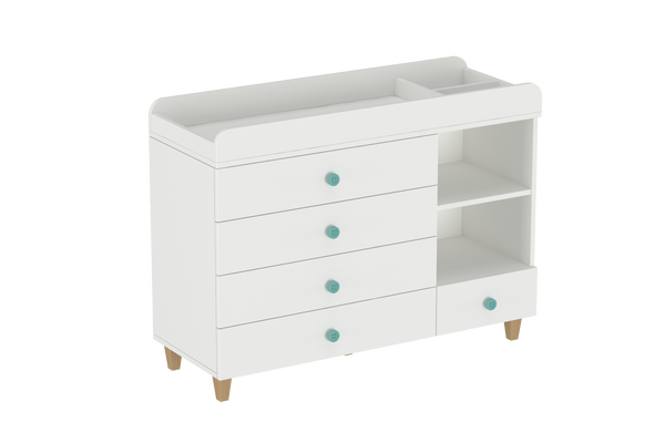 LittleBird Changing Station X3 in White