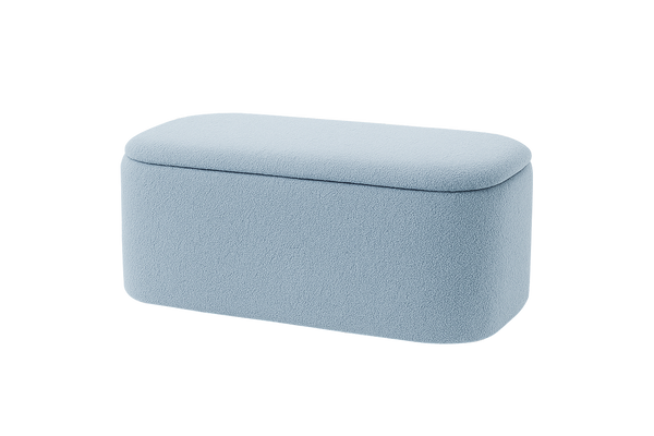 Pebble Bouclé Storage Bench