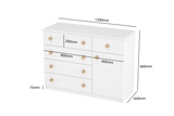 LittleBird Chest of Drawer S5 in White