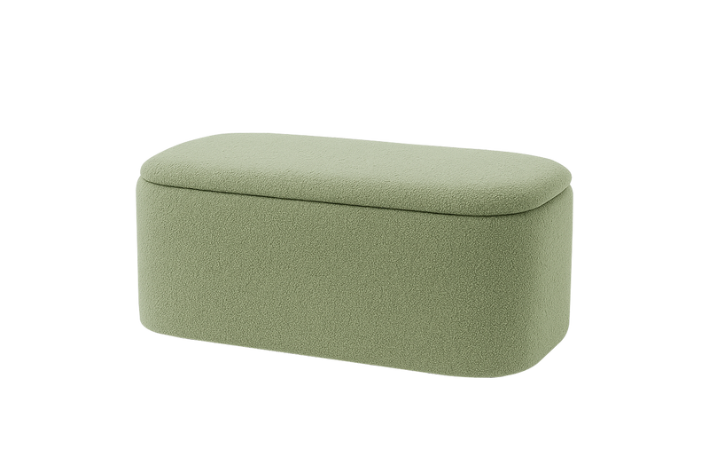 Pebble Bouclé Storage Bench