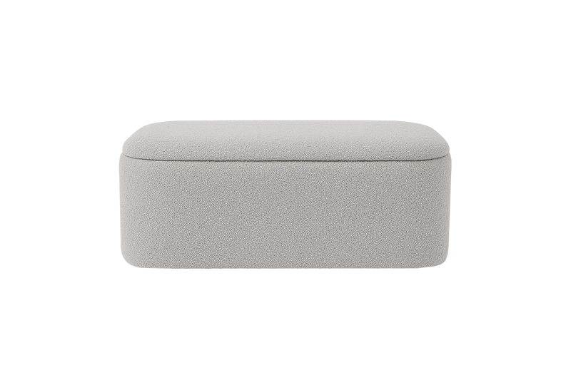 Pebble Bouclé Storage Bench