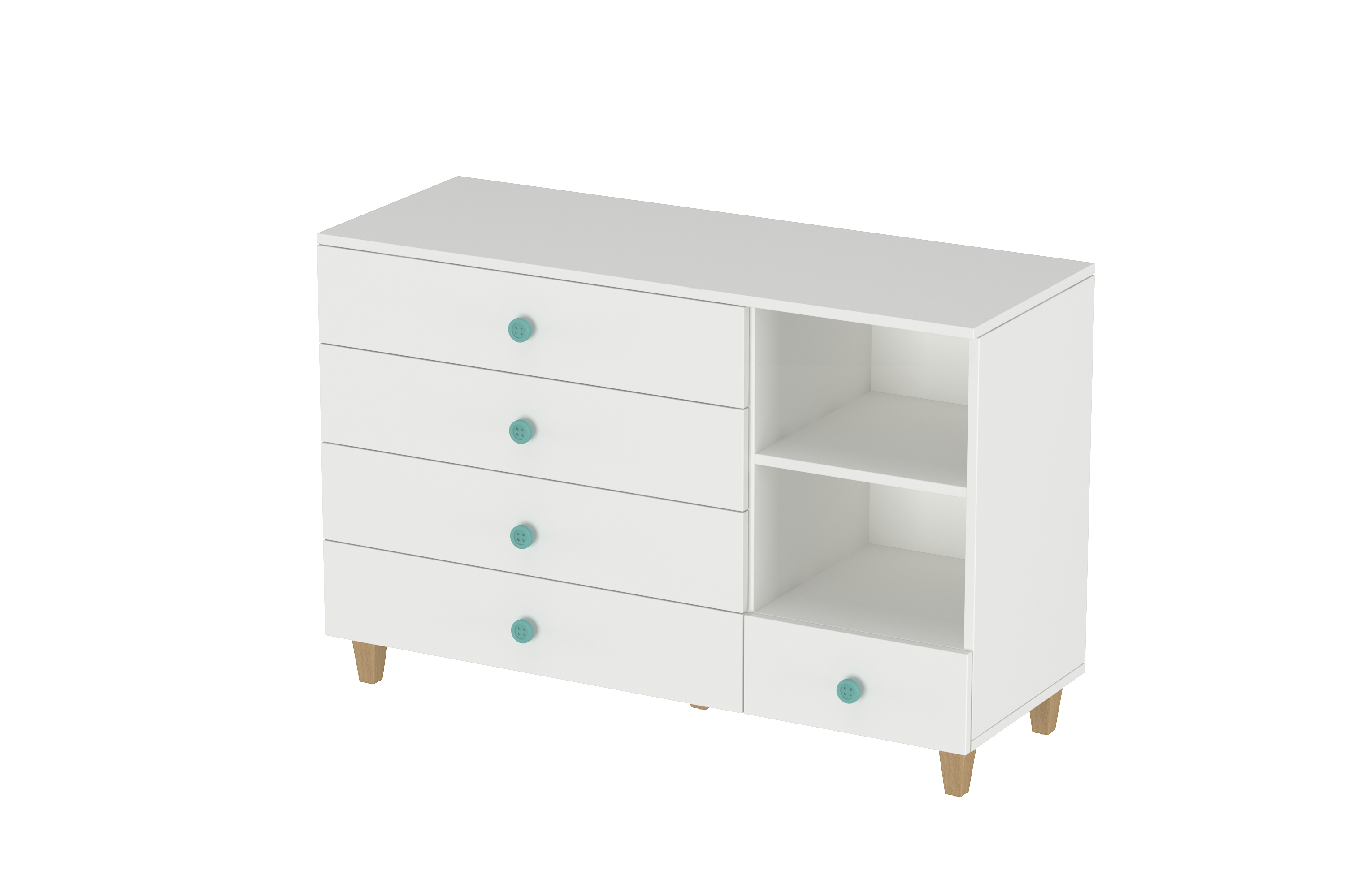 LittleBird Changing Station X3 in White