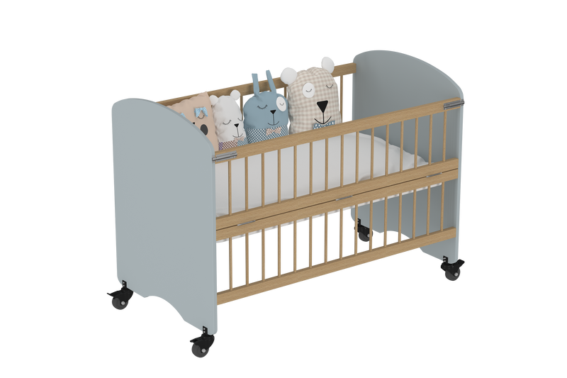 Feather Crib with Folding Sides