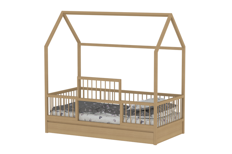The LittleBird Floor Hut Bed B2 with Storage