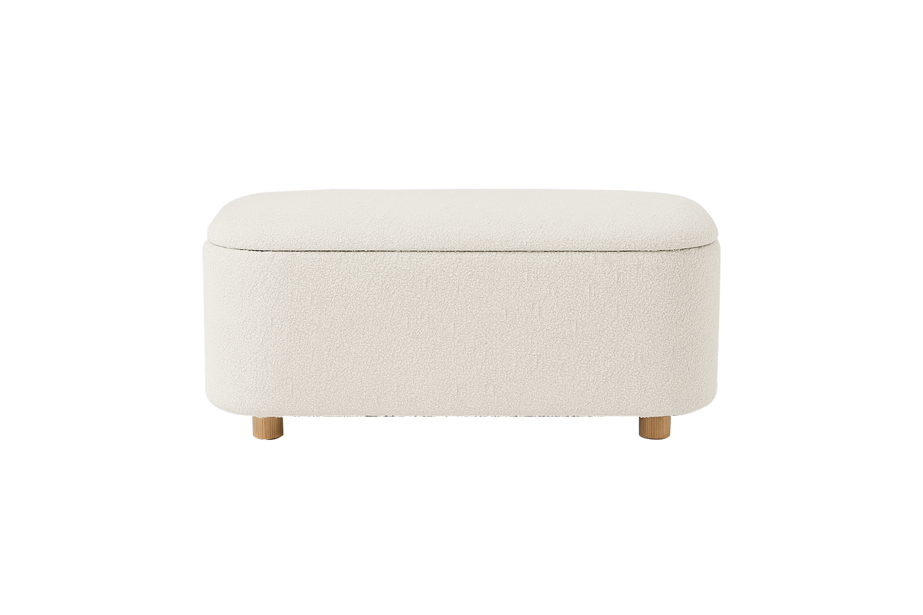Pebble Bouclé Storage Bench