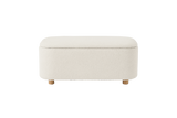 Pebble Bouclé Storage Bench
