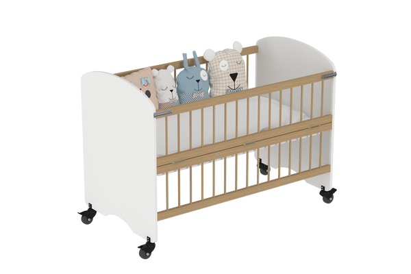Feather Crib with Folding Sides