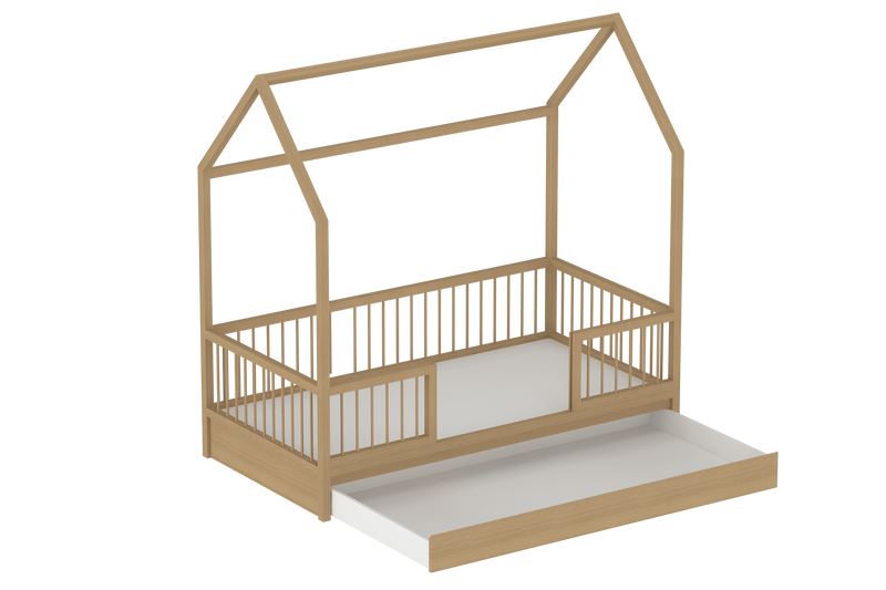The LittleBird Floor Hut Bed B2 with Storage