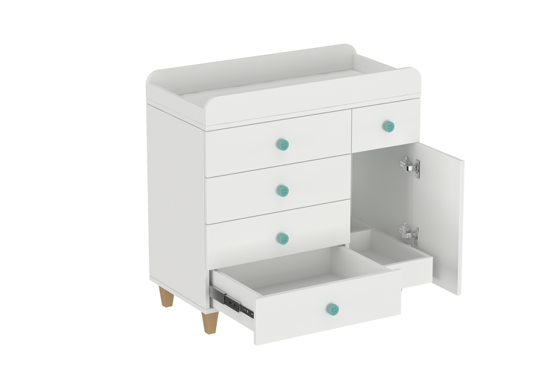 Black and white shop changing table