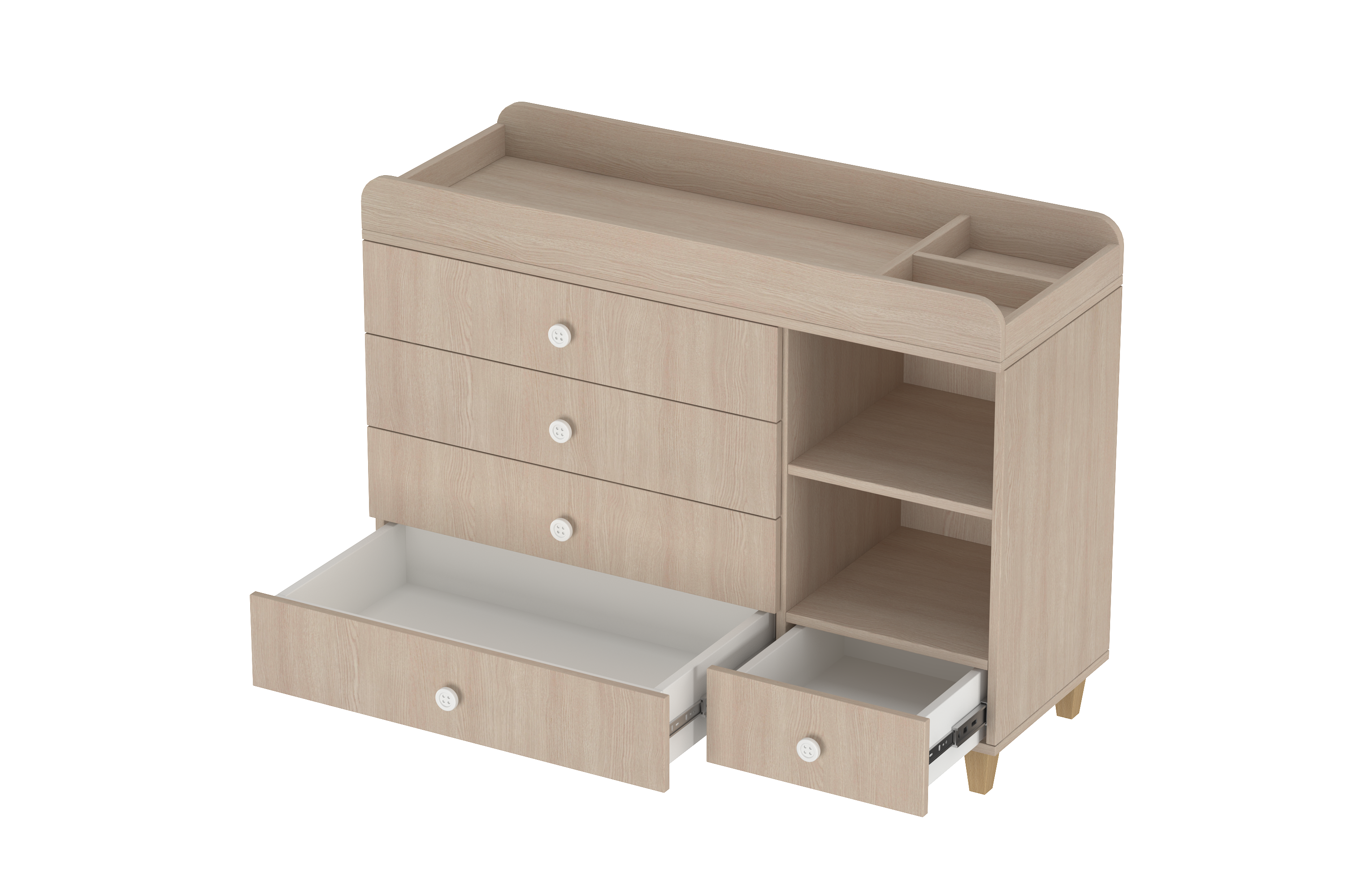 LittleBird Changing Station X3 in White