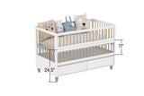 Amour Co-Sleeping Crib With 2 Drawer