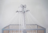 Crib Canopy with Bow Accent