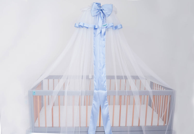 Crib Canopy with Bow Accent