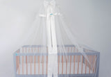 Crib Canopy with Bow Accent