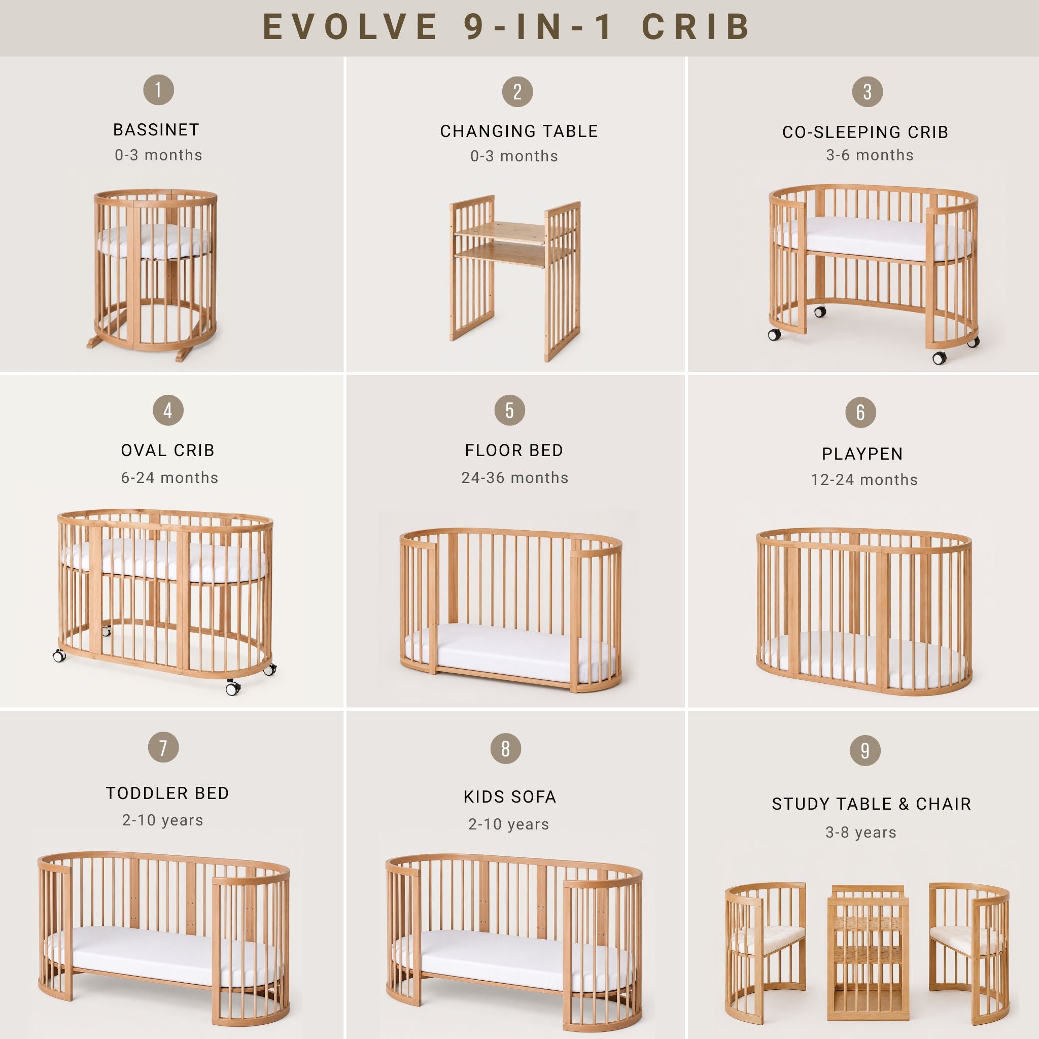 Evolve™ 9-in-1 Convertible Crib