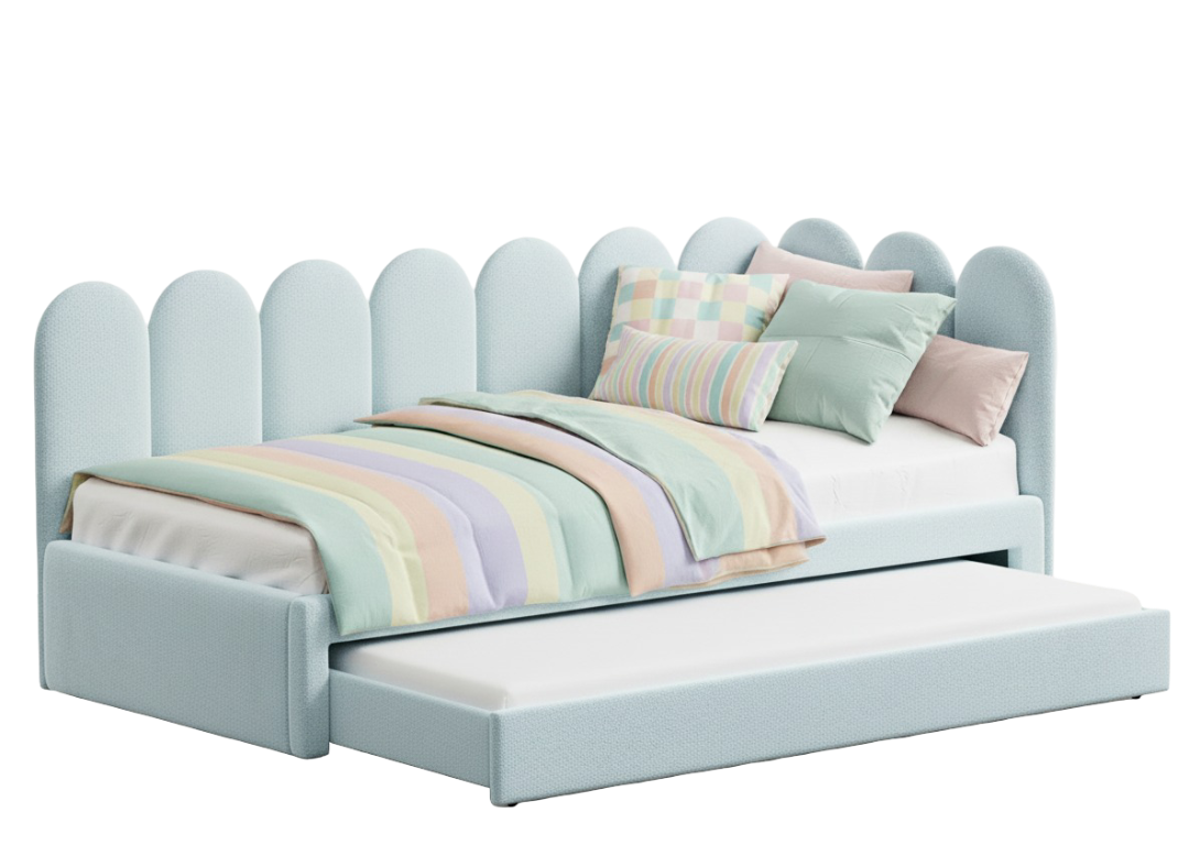 Fence Bed with Trundle Storage
