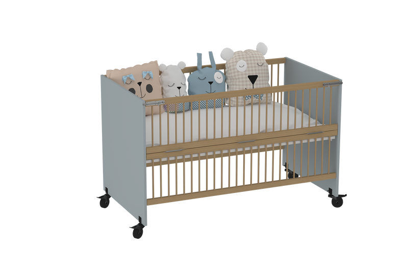 Feather Crib with Folding Sides