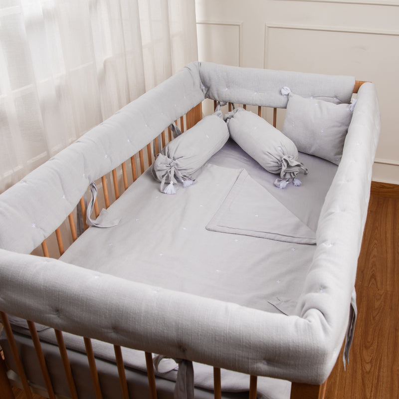 Baby Mesh Hengfey Baby Crib Bumper Breathable Cotton Pad Mini