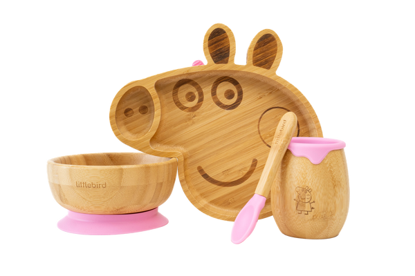 Limited Edition Peppa Pig Bamboo Feeding Set