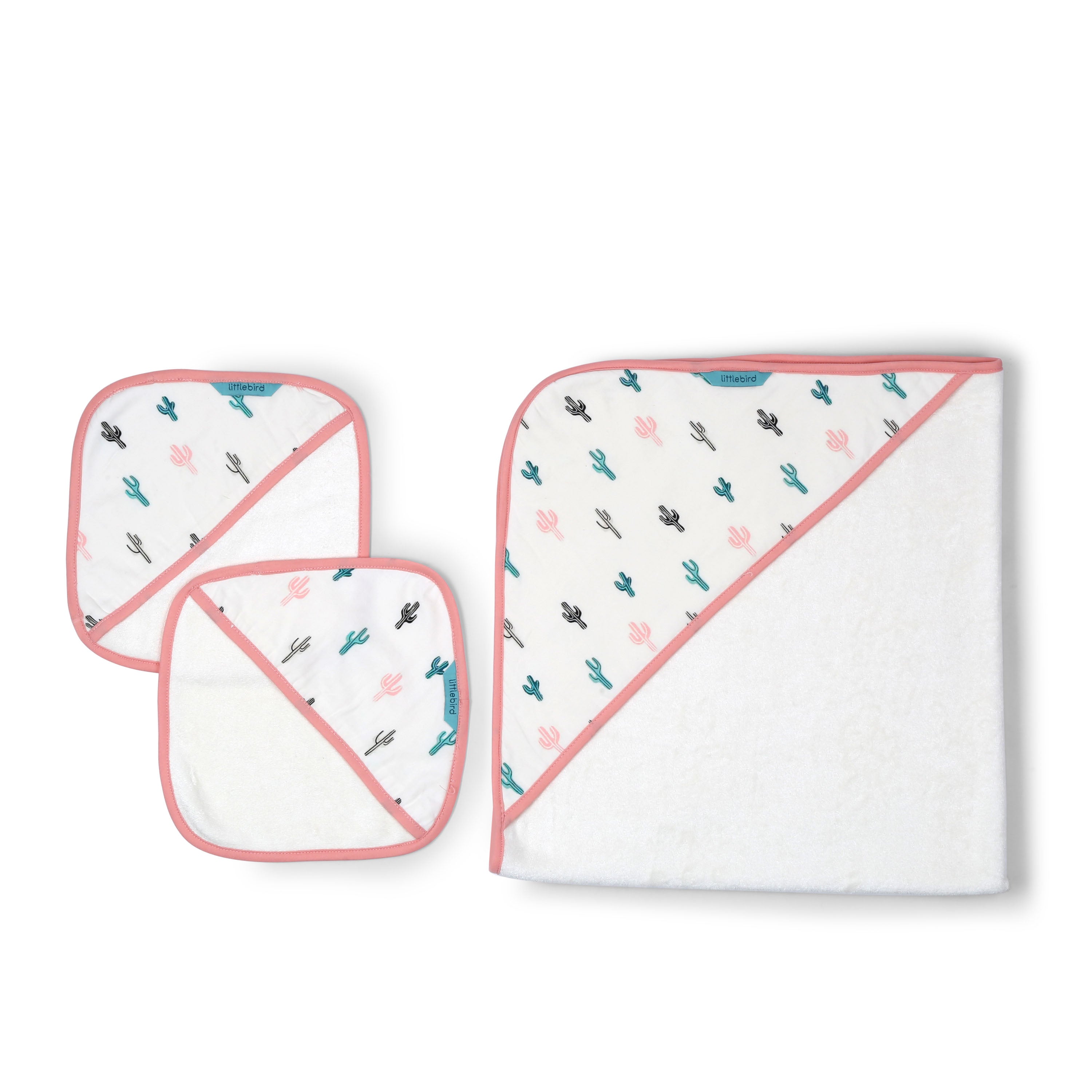 Cactus Play- Hooded Bamboo Towel Set
