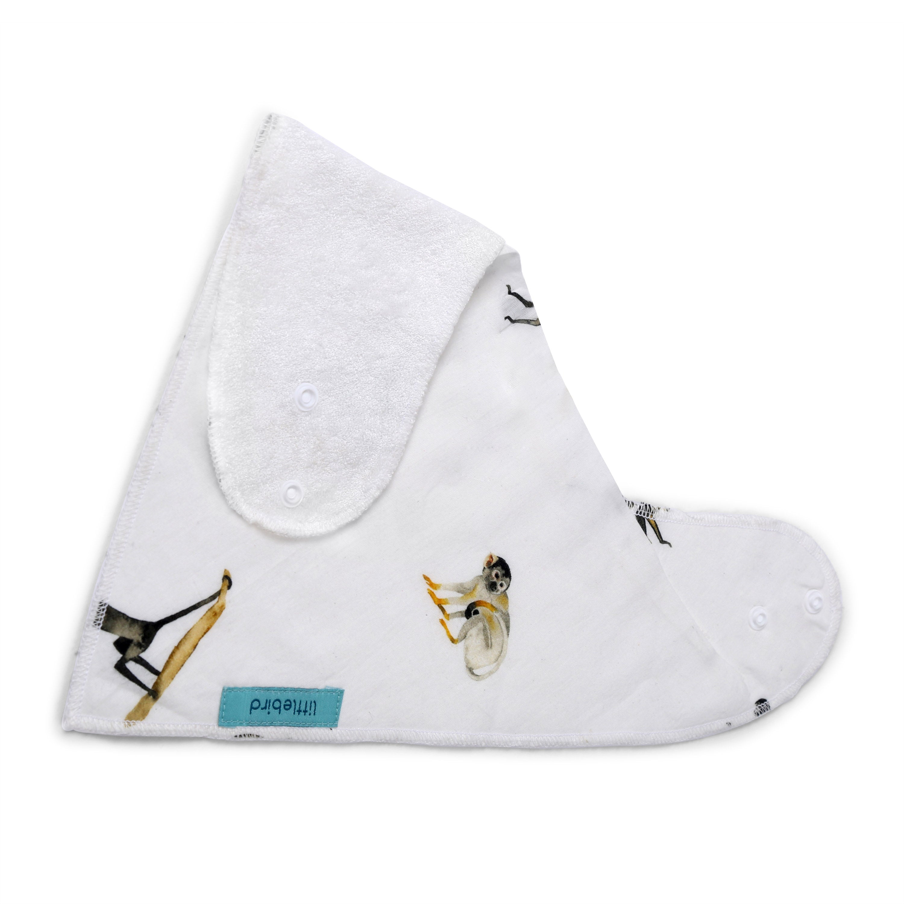 LittleBird Swinging Monkey Bibs- Pack of 2