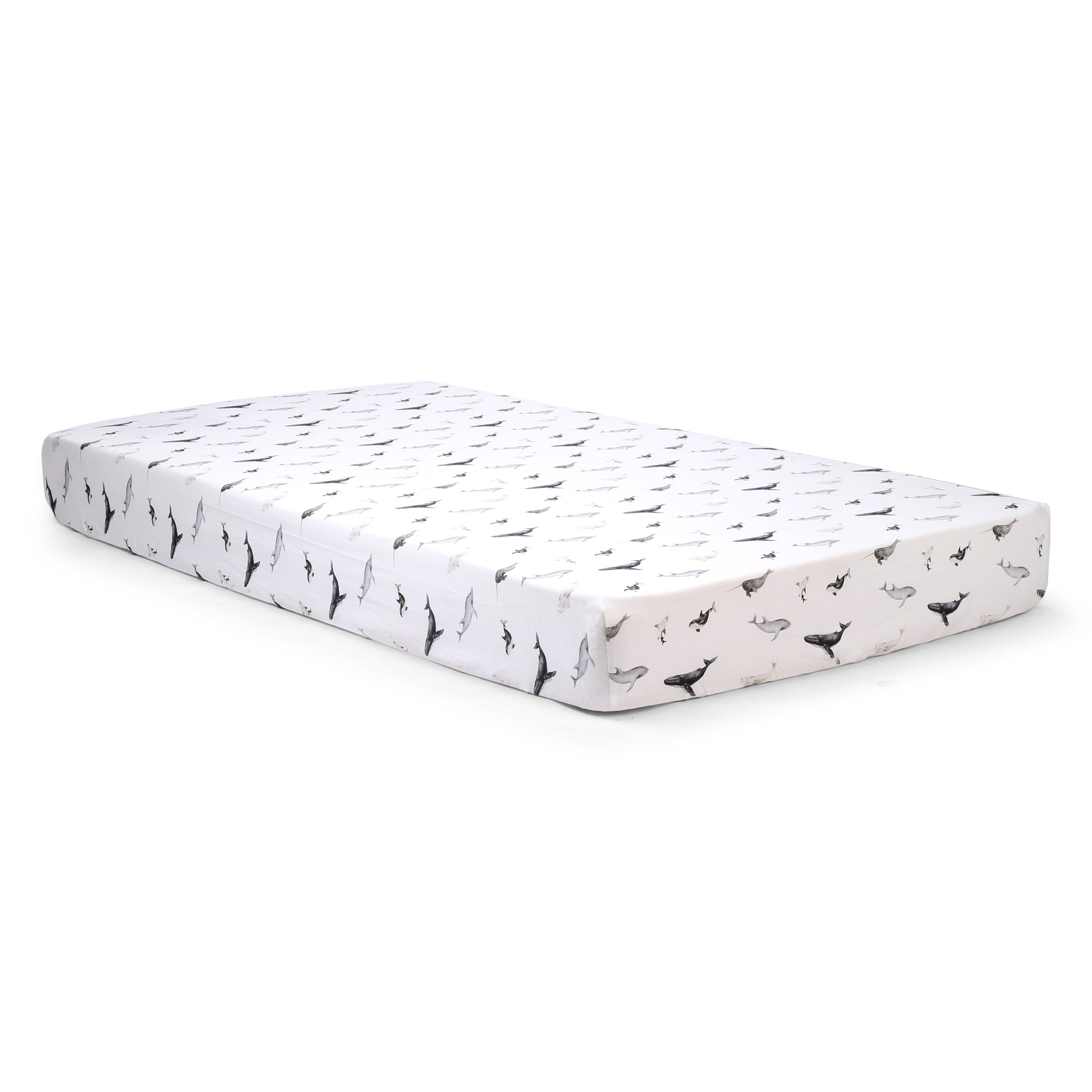 Sea Life- Fitted Cot Sheets in Organic Cotton
