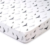 Sea Life- Fitted Cot Sheets in Organic Cotton