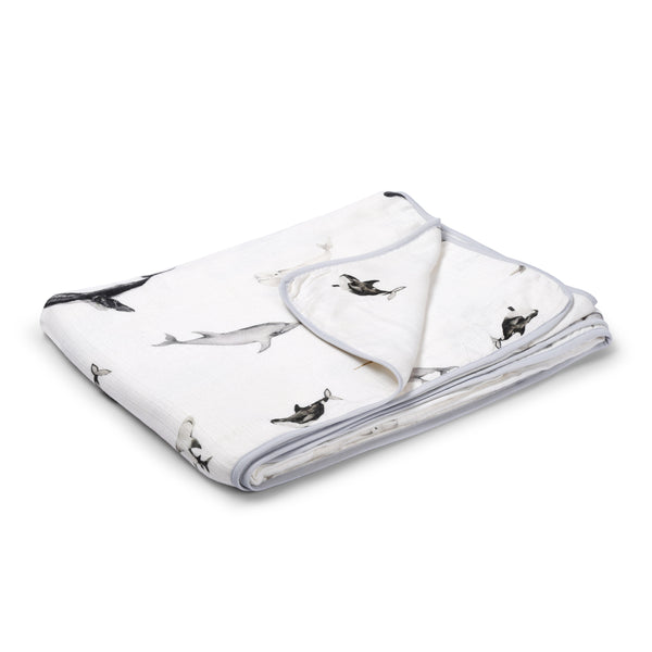 Seaworld- 4 Layer Bamboo Muslin Blanket