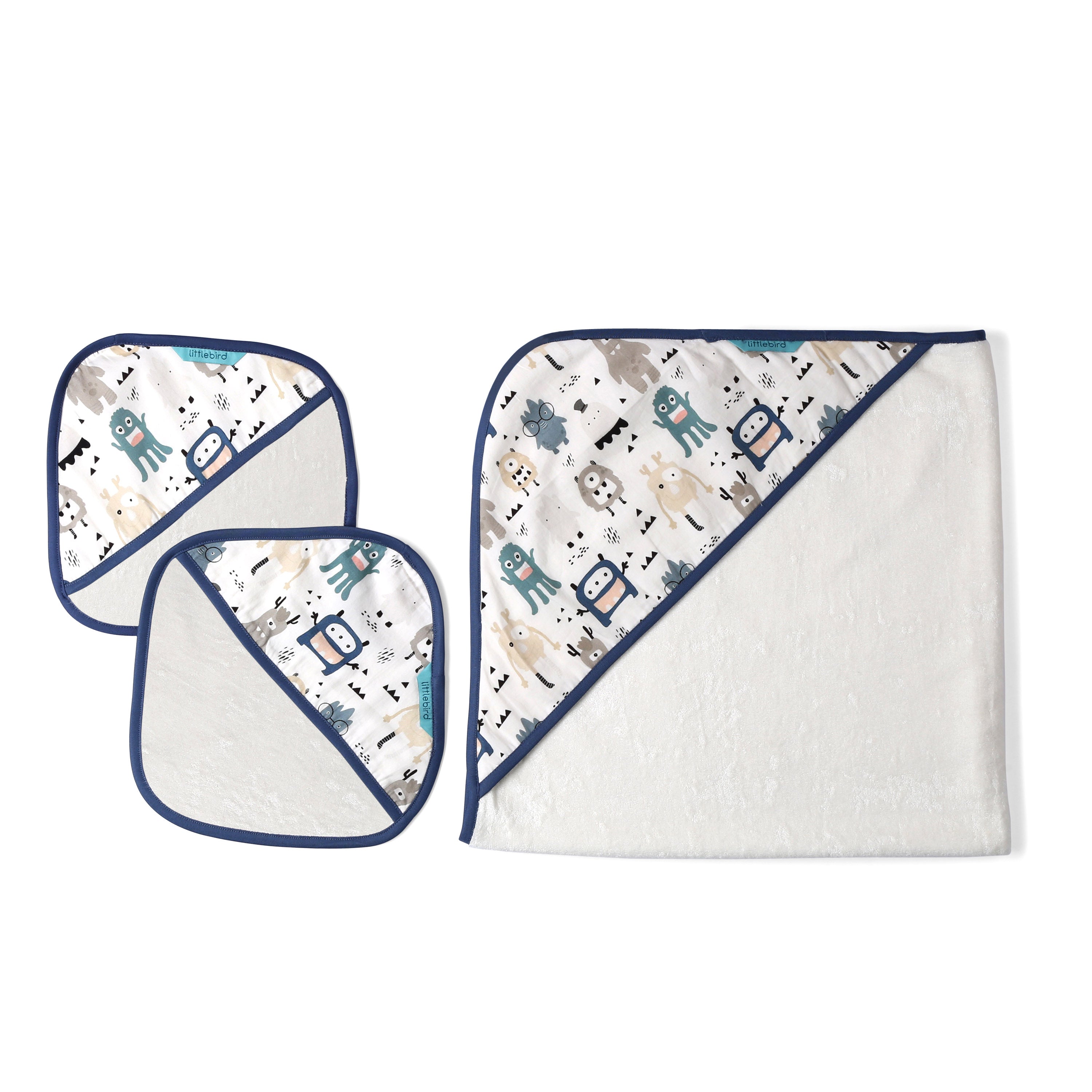Monster Life- Hooded Bamboo Towel Set