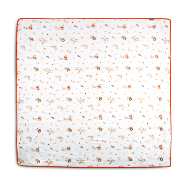 Bunny Life- 4 Layer Bamboo Muslin Blanket