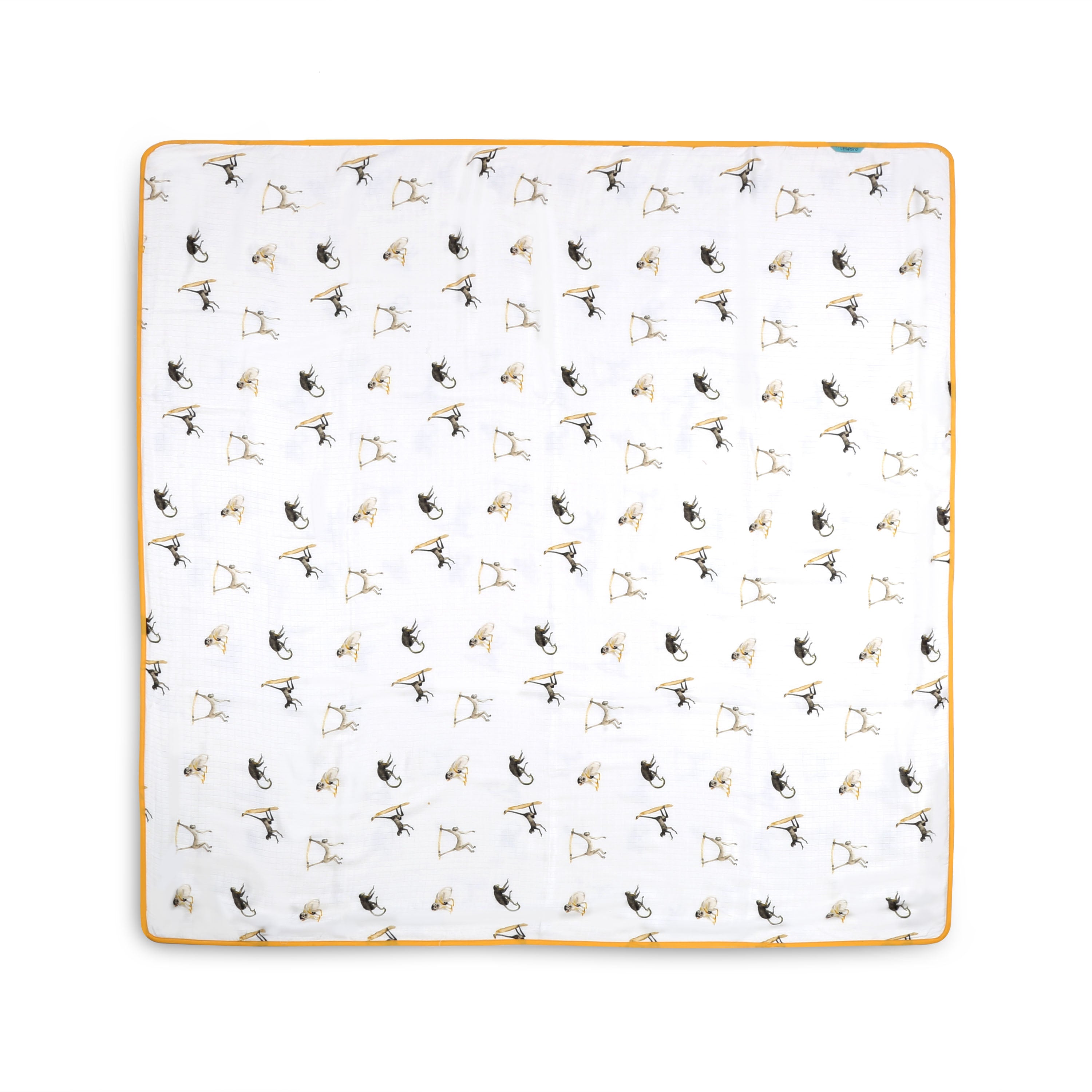 Monkey Play- 4 Layer Muslin Blanket