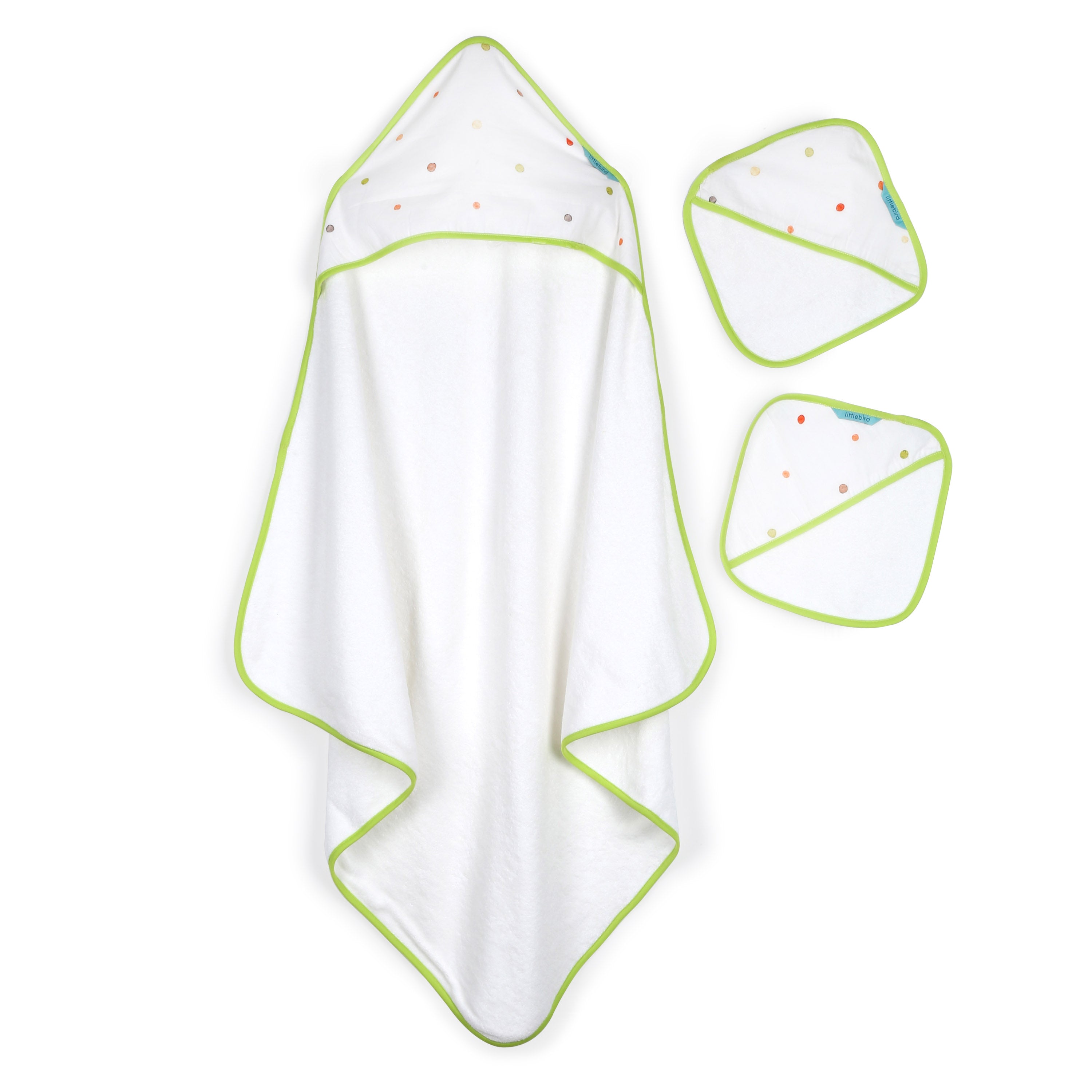 Polka Life- Hooded Bamboo Towel Set